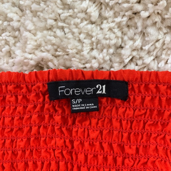 🆕 Forever 21 Red ruffle flowy tank top - Picture 5 of 6